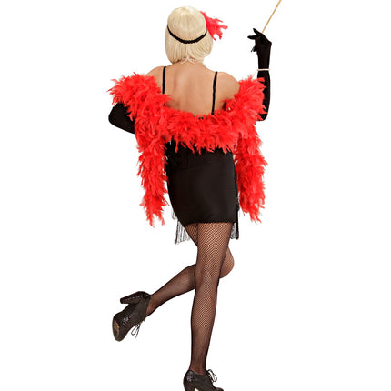 e-carnavalskleding-SYK Charleston jurkje Flapper zwart