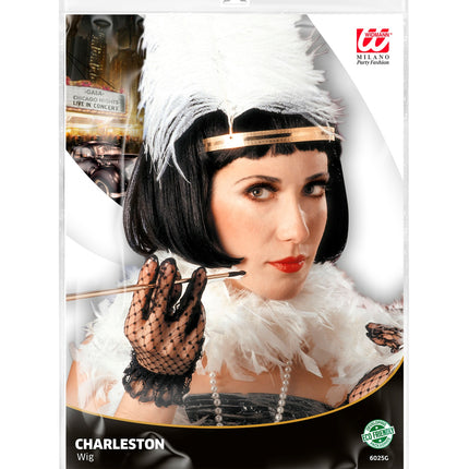 e-carnavalskleding-SYK Charleston pruik volwassenen