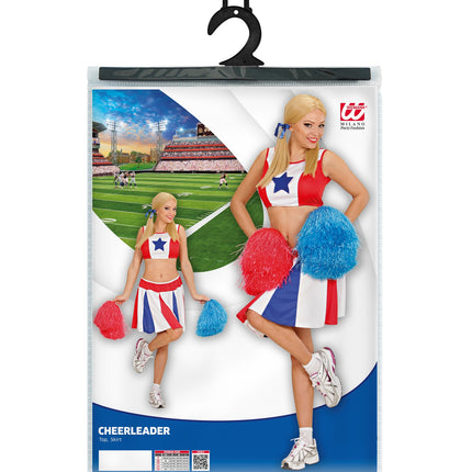 e-carnavalskleding-SYK Cheerleader jurk Stars
