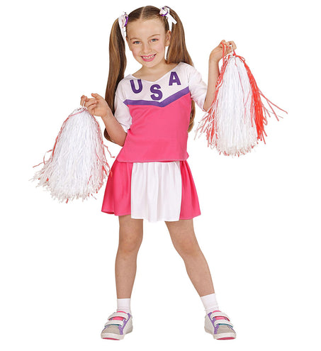 e-carnavalskleding-SYK Cheerleader pakje USA roze