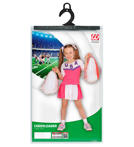 e-carnavalskleding-SYK Cheerleader pakje USA roze