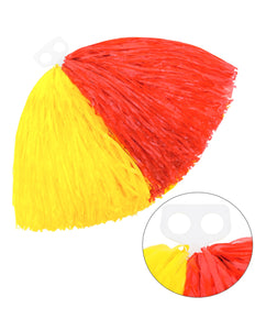 e-carnavalskleding-SYK Cheerleader pompom rood met geel