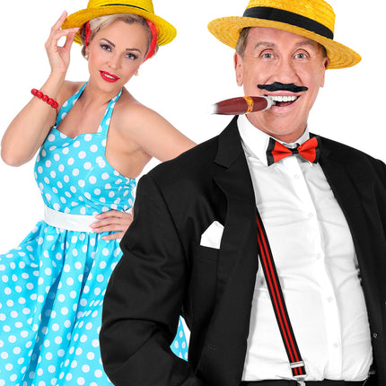 e-carnavalskleding-SYK Chevalier hoed Lou Bandy geel