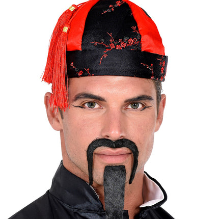 e-carnavalskleding-SYK Chinese hoed rood