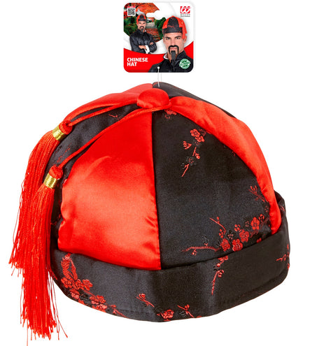 e-carnavalskleding-SYK Chinese hoed rood