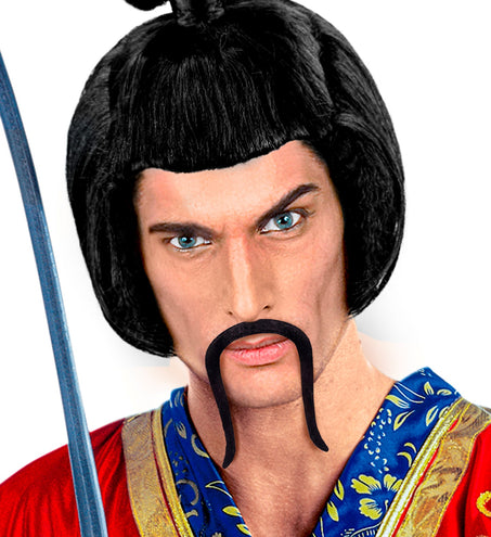 e-carnavalskleding-SYK Chinese snor zwart