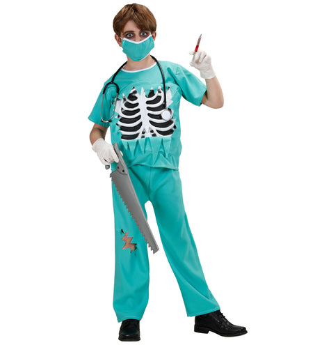 e-carnavalskleding-SYK Chirurg kostuum bloederige zombie dokter kind