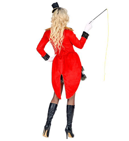 e-carnavalskleding-SYK Circusartieste dompteuse rood luxe