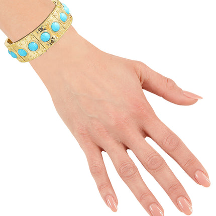 e-carnavalskleding-SYK Cleopatra armband goud Egypte