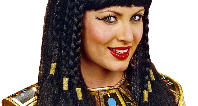 e-carnavalskleding-SYK Cleopatra pruik koningin van de Nijl