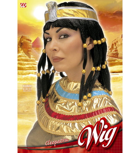 e-carnavalskleding-SYK Cleopatra pruik met slang