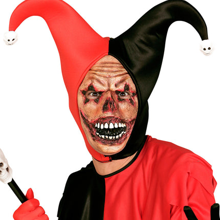 e-carnavalskleding-SYK Clown masker verbrand horror