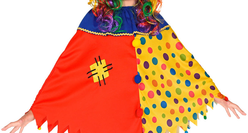 e-carnavalskleding-SYK Clown poncho kinderen