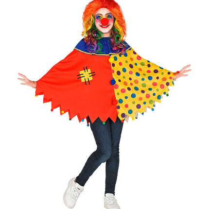 e-carnavalskleding-SYK Clown poncho kinderen