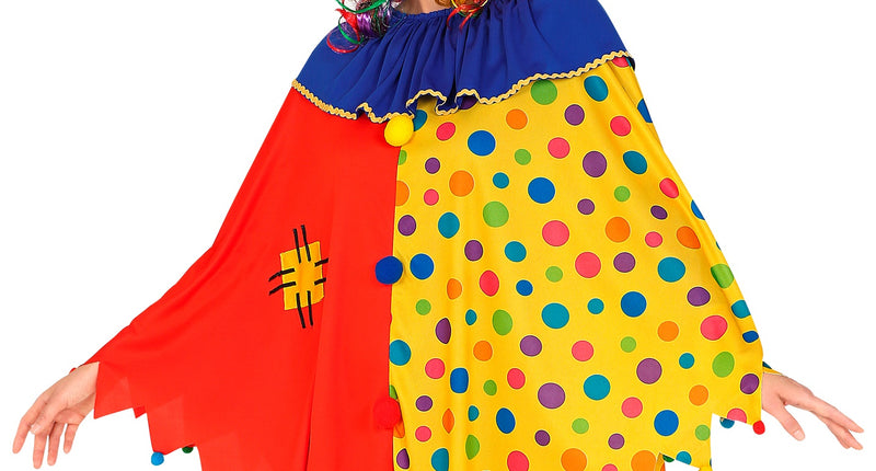 e-carnavalskleding-SYK Clown poncho volwassenen