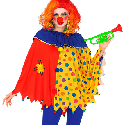 e-carnavalskleding-SYK Clown poncho volwassenen