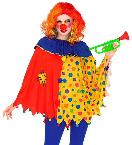 e-carnavalskleding-SYK Clown poncho volwassenen