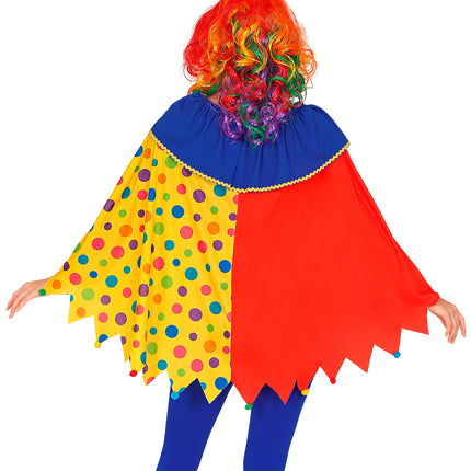 e-carnavalskleding-SYK Clown poncho volwassenen