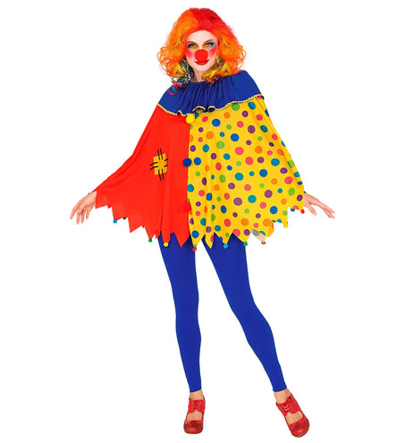 e-carnavalskleding-SYK Clown poncho volwassenen