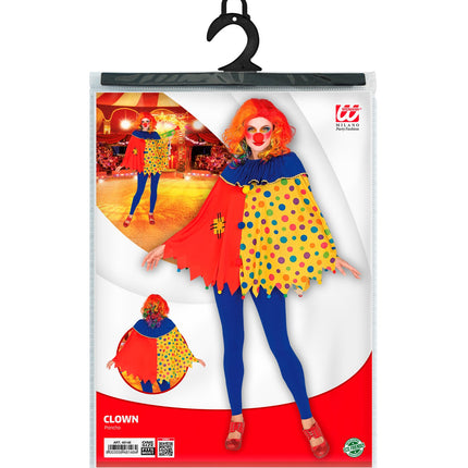 e-carnavalskleding-SYK Clown poncho volwassenen