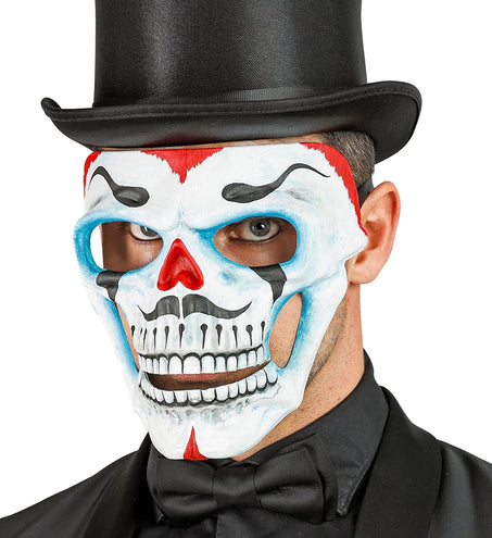 e-carnavalskleding-SYK Clown schedel masker