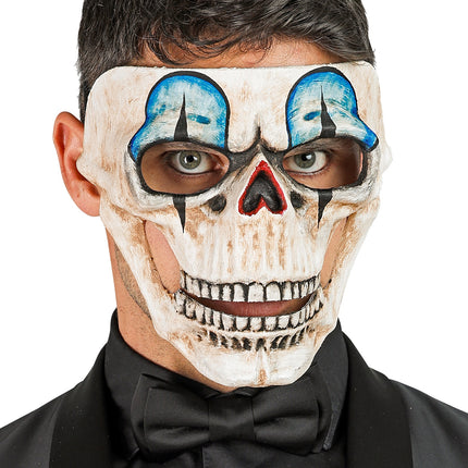 e-carnavalskleding-SYK Clown schedel masker