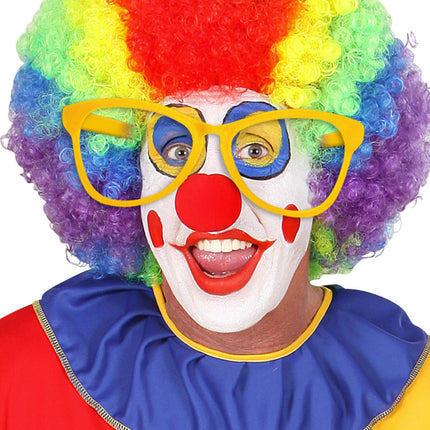e-carnavalskleding-SYK Clownsbril geel