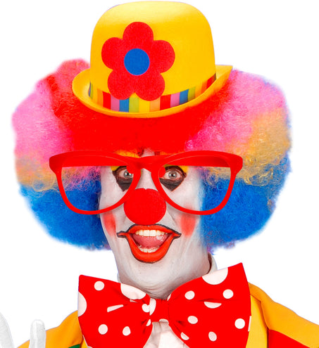 e-carnavalskleding-SYK Clownsbril rood