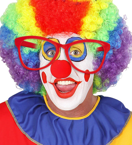 e-carnavalskleding-SYK Clownsbril rood
