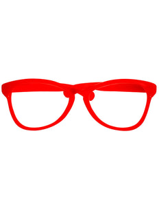 e-carnavalskleding-SYK Clownsbril rood