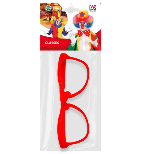 e-carnavalskleding-SYK Clownsbril rood