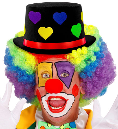 e-carnavalskleding-SYK Clownshoed met hartjes