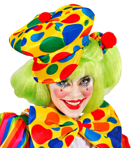 e-carnavalskleding-SYK Clownshoed pet met stippen