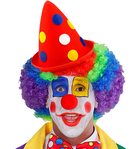 e-carnavalskleding-SYK Clownshoed rood met stippen