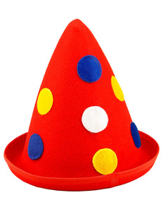 e-carnavalskleding-SYK Clownshoed rood met stippen