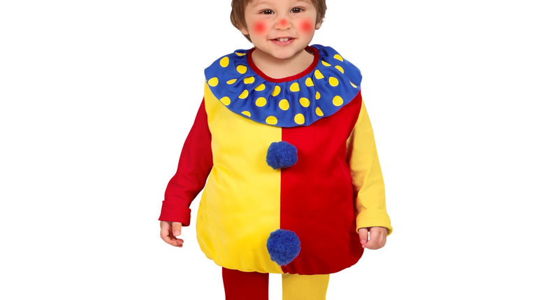 e-carnavalskleding-SYK Clownspak Daantje kinderen unisex