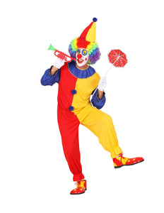 e-carnavalskleding-SYK Clownspak duo rood geel heren