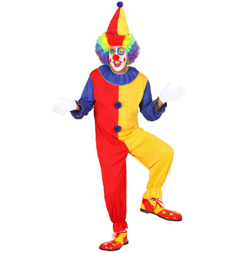 e-carnavalskleding-SYK Clownspak duo rood geel heren