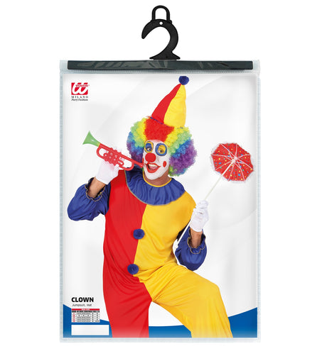 e-carnavalskleding-SYK Clownspak duo rood geel heren