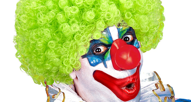 e-carnavalskleding-SYK Clownspruik krulletjes groen