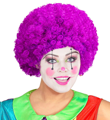 e-carnavalskleding-SYK Clownspruik krulletjes paars