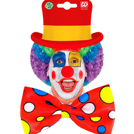 e-carnavalskleding-SYK Clownsstrik rood met bollen
