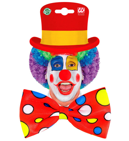 e-carnavalskleding-SYK Clownsstrik rood met bollen