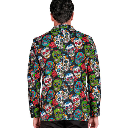 e-carnavalskleding-SYK Colbert day of the dead Skully