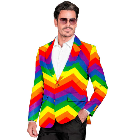 e-carnavalskleding-SYK Colbert regenboog unixex Ella