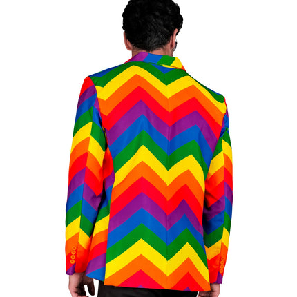 e-carnavalskleding-SYK Colbert regenboog unixex Ella