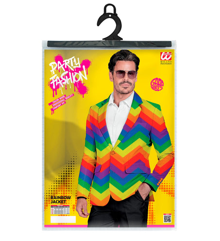e-carnavalskleding-SYK Colbert regenboog unixex Ella
