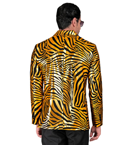 e-carnavalskleding-SYK Colbert zebra gold