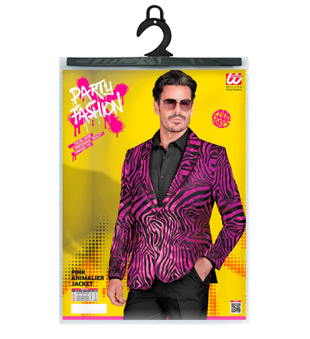 e-carnavalskleding-SYK Colbert zebra pink