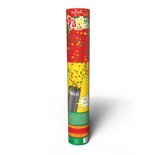e-carnavalskleding-SYK Confetti kanon rood geel groen Limburg 60cm